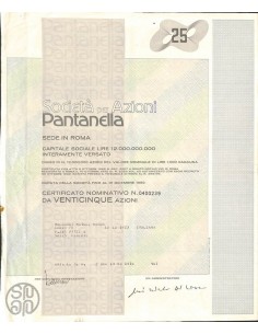 PANTANELLA - SOCIETA` PER AZIONI - 25 AZIONI ROMA 1976