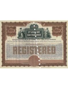 ST. LOUIS-SAN FRANCISCO RAILWAY COMPANY - 5000 DOLLARI - 1927
