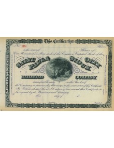 SAINT PAUL AND SIOUX CITY RAILROAD COMPANY - AZIONI - 1870