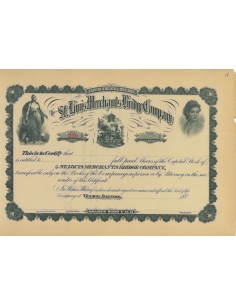 THE ST. LOUIS MERCHANTS BRIDGE COMPANY - AZIONI - 1880
