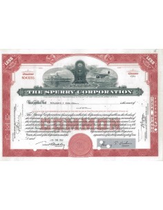 THE SPERRY CORPORATION - 50 AZIONI - 1952