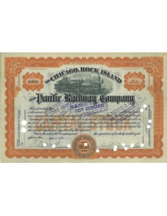 THE CHICAGO ROCK ISLAND AND P. RAILWAY COMP. - 25 AZIONI - 1916
