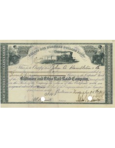 BALTIMORE AND OHIO RAIL-ROAD COMPANY - 25 AZIONI - 1886