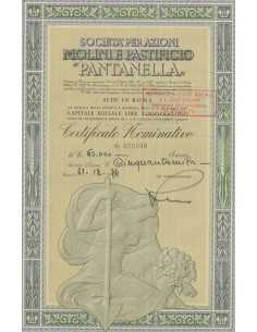 SOC. PER AZIONI PANTANELLA 50000 AZIONI - ROMA 1974