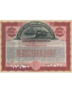 THE NEW YORK CENTRAL AND HUDSON RIVER RAILROAD COMP. 5000 DOLLARI - 1900