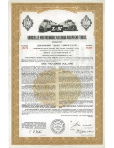 LOUISVILLE AND NASHVILLE RAILROAD EQUIPMENT TRUST. 1000 DOLLARI 1980