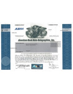 AMERICAN BANK NOTE HOLOGRAPHICS, INC. 1 AZIONE - 2003