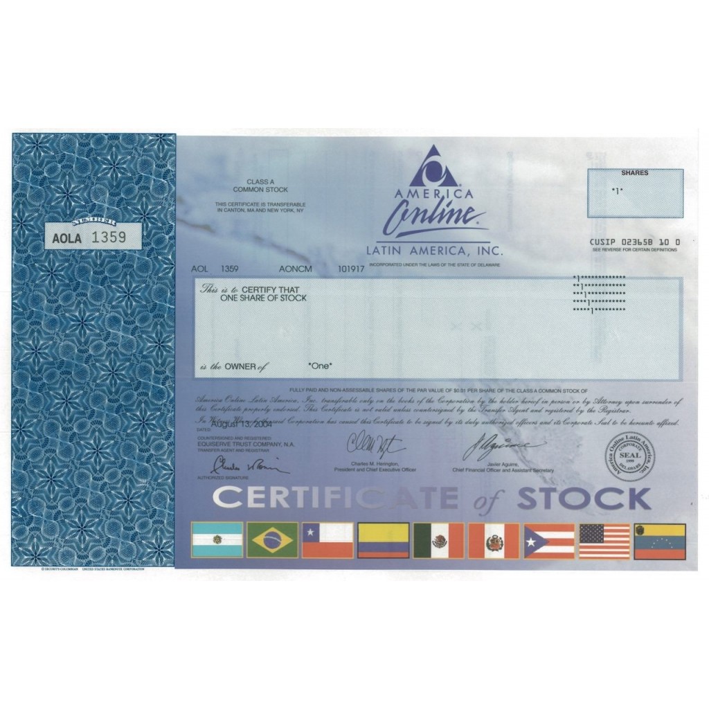AMERICA ONLINE LATIN AMERICA, INC. 1 AZIONE - 2004