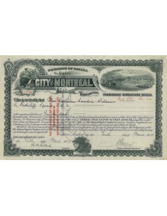 CITY OF MONTREAL - 200 DOLLARI INTERESSE 3 PER CENTO - 1935