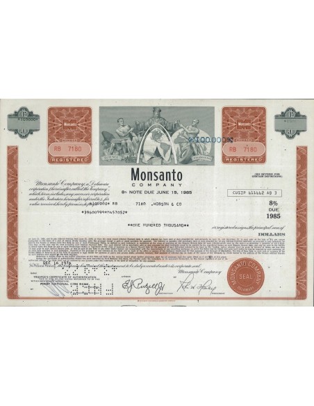MONSANTO COMPANY - 100000 DOLLARI - 1976