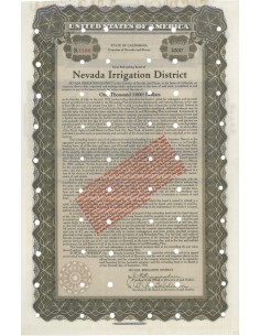 NEVADA IRRIGATION DISTRICT - 1000 DOLLARI - 1931