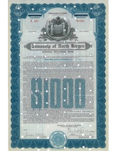 TOWNSHIP OF NORTH BERGEN - 1000 DOLLARI - 1941