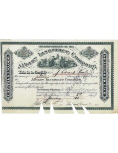 ALBANY INSURANCE COMPANY - 10 AZIONI - 1923