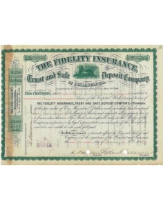 THE FIDELITY INSURANCE - 10 AZIONI - 1878