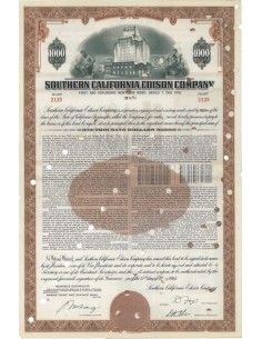 SOUTHERN CALIFORNIA EDISON COMPANY - 1000 DOLLARI 1966