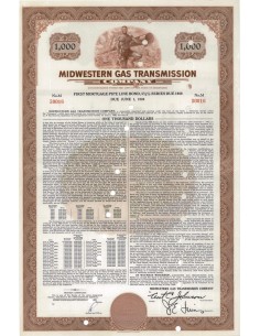 MIDWESTERN GAS TRANSMISSION COMPANY 1000 DOLLARI - 1951