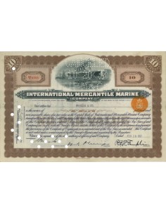 INTERNATIONAL MERCANTILE MARINE (TITANIC) - 10 AZIONI - 1937