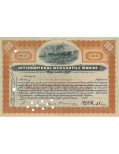 INTERNATIONAL MERCANTILE MARINE (TITANIC) - 100 AZIONI - 1930