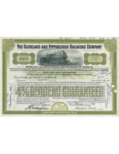 THE CLEVELAND AND PITTSBURGH RAILROAD COMPANY - 80 AZIONI - 1969