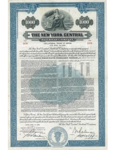 THE NEW YORK CENTRAL RAILROAD COMP. 1000 DOLLARI - 1990