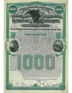 THE CLEVELAND COLUMBUS CINCINNATI AND INDIANAPOLIS - 1000 DOLLARI - 1934