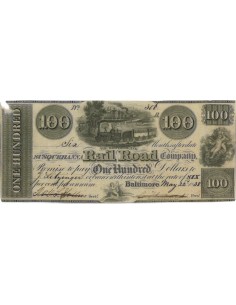 SUSQUEHANNA RAILROAD COMPANY - 100 DOLLARI - 1838