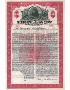 THE MONONGAHELA RAILWAY COMPANY - 1000 DOLLARI - 1966