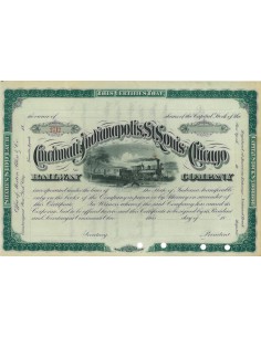 CINCINNATI, INDIANAPOLIS, ST. LOUIS AND CHICAGO RAILWAY COMP. AZIONI