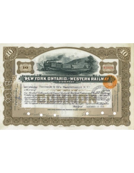 NEW YORK, ONTARIO AND WEST RAILWAY - 10 AZIONI 1935