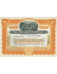THE MILLIKEN COMPANY - 100 AZIONI - 1917
