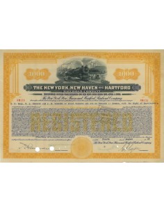THE NEW YORK,NEW HAVEN AND HARTFORD R.C.- 1000 DOLLARI - 1927