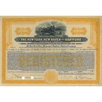 THE NEW YORK,NEW HAVEN AND HARTFORD R.C.- 1000 DOLLARI - 1927