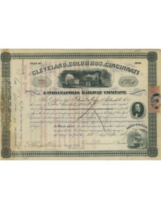 CLEVELAND, COLUMBUS, CINCINNATI - 100 AZIONI - 1869