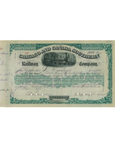 CHICAGO AND CANADA SOUTHERN RAILROAD COMPANY - 1000 AZIONI 1878