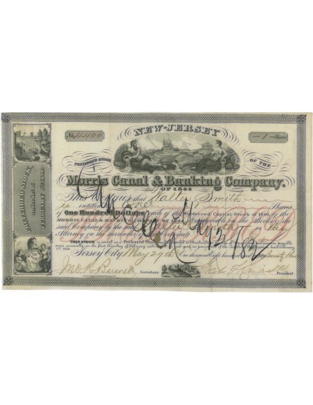 MORRIS CANAL AND BANKING COMPANY - 1 AZIONE - 1873