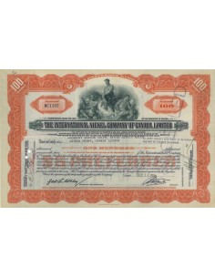 THE INTERNATIONAL NICKEL COMP. OF CANADA LIMITED - 100 AZIONI 1930