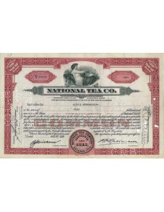 NATIONAL TEA CO. 10 AZIONI - 1936