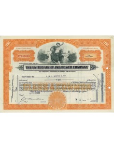 THE UNITED LIGHT AND POWER COMPANY - 10 AZIONI - 1938