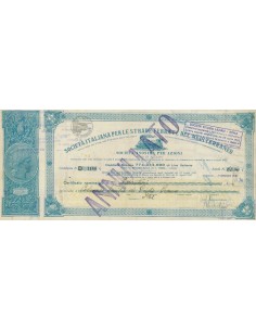 SOC. ITAL. PER LE STRADE FERRATE DEL MEDITERRANEO - 66 AZIONI SERIE D 1948