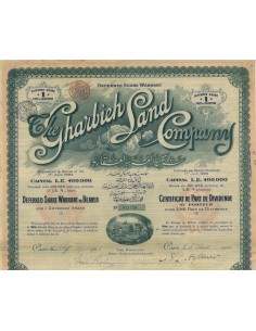 THE GHARBIEH LAND COMPANY - 1 AZIONE 1906
