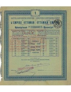 IMPERO OTTOMANO - OBBLIGAZIONE - 1921