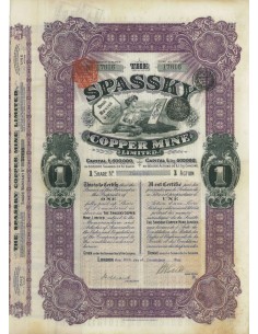 SPASSKY COPPER MINE LIMITED - 1 AZIONE - 1912