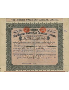 THE BRITISH MOTOR CAB COMPANY LIMITED - 25 AZIONI - 1914