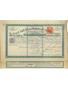THE FRENCH SOUTH AFRICAN DEVELOPMENT COMP. LIMITED 5 AZIONI 1895