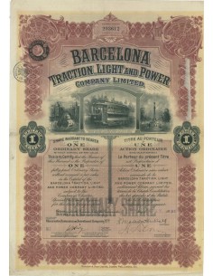 BARCELONA TRACTION, LIGHT AND POWER - 1 AZIONE 1931