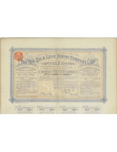 THE RIO SIL AND LEON MINING COMPANY LTD 5 AZIONI - 1887
