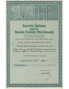 SOC. ITALIANA PER LE STRADE FERRATE MERIDIONALI - 32 AZIONI 1962