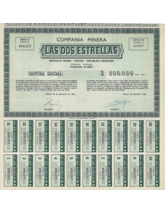 COMPANIA MINERA LAS DOS ESTRELLAS - 1 AZIONE 1948