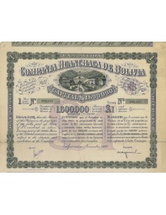 COMPANIA HUNCHACA DE BOLIVIA 1 AZIONE 1938