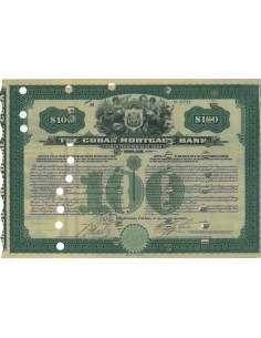 THE CUBAN MORTGANE BANK - OBBLIGAZIONE - 1915
